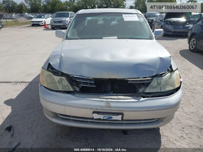 2004 Toyota Avalon Xls VIN: 4T1BF28B64U360067 Lot: 40599014