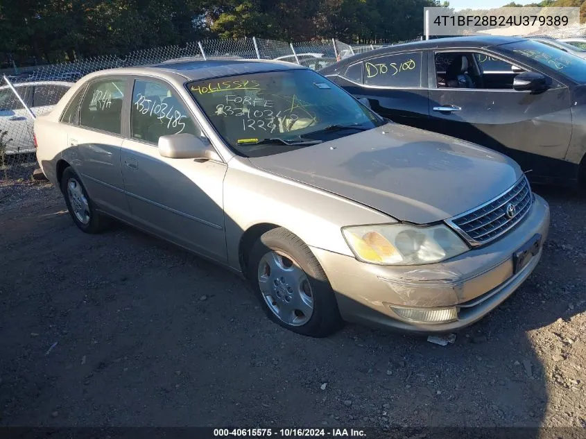 2004 Toyota Avalon Xls VIN: 4T1BF28B24U379389 Lot: 40615575