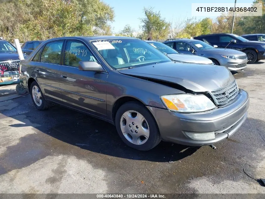 2004 Toyota Avalon Xls VIN: 4T1BF28B14U368402 Lot: 40643840