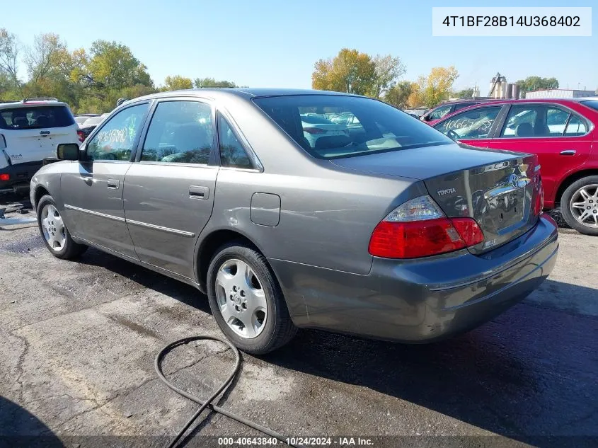 2004 Toyota Avalon Xls VIN: 4T1BF28B14U368402 Lot: 40643840