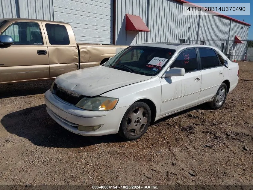 2004 Toyota Avalon Xls VIN: 4T1BF28B14U370490 Lot: 40684154