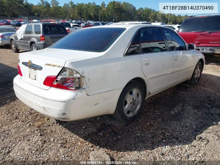 2004 Toyota Avalon Xls VIN: 4T1BF28B14U370490 Lot: 40684154