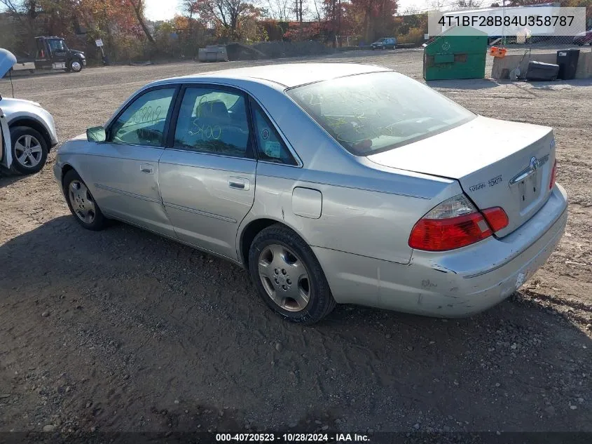 2004 Toyota Avalon Xls VIN: 4T1BF28B84U358787 Lot: 40720523