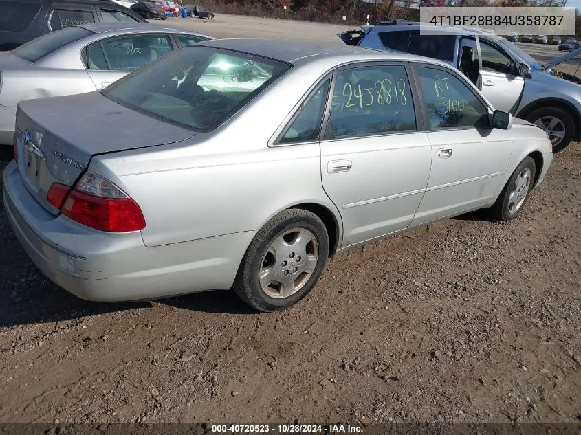 2004 Toyota Avalon Xls VIN: 4T1BF28B84U358787 Lot: 40720523