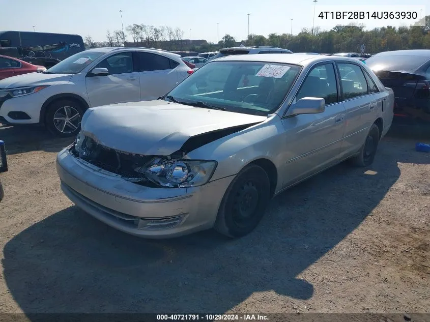 2004 Toyota Avalon Xl VIN: 4T1BF28B14U363930 Lot: 40721791