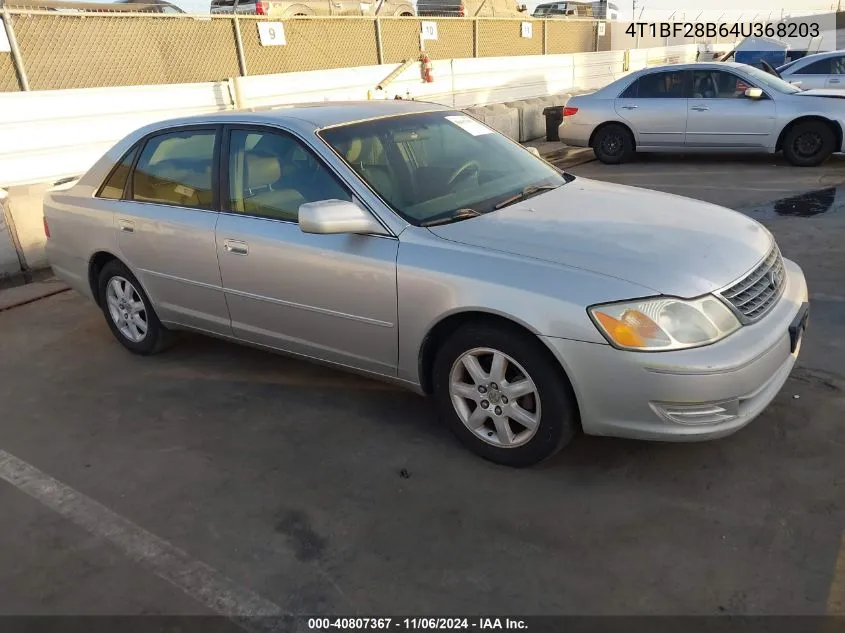 2004 Toyota Avalon Xl VIN: 4T1BF28B64U368203 Lot: 40807367