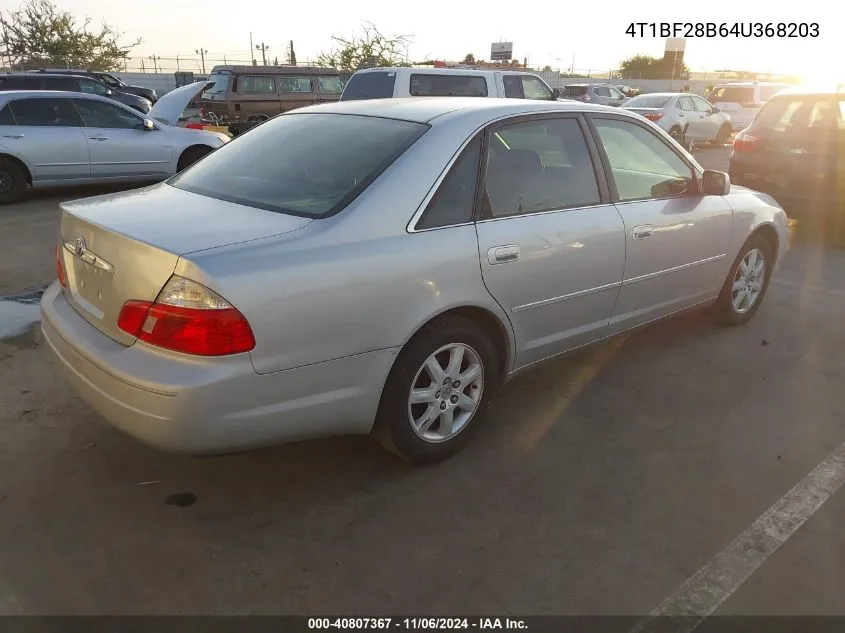 2004 Toyota Avalon Xl VIN: 4T1BF28B64U368203 Lot: 40807367