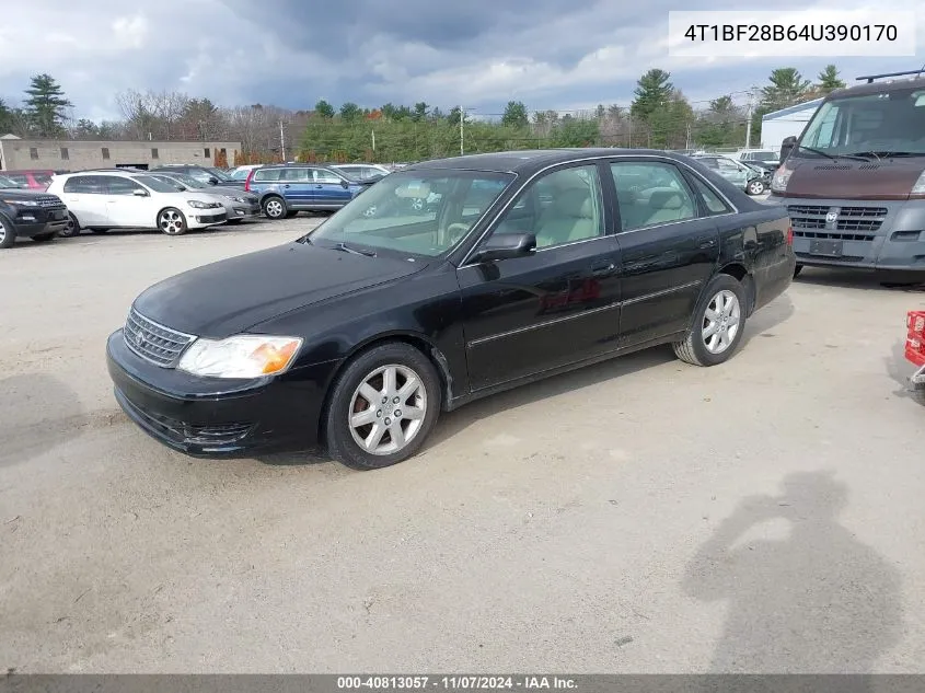 2004 Toyota Avalon Xl VIN: 4T1BF28B64U390170 Lot: 40813057