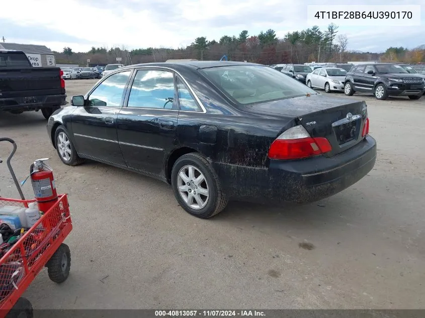 2004 Toyota Avalon Xl VIN: 4T1BF28B64U390170 Lot: 40813057