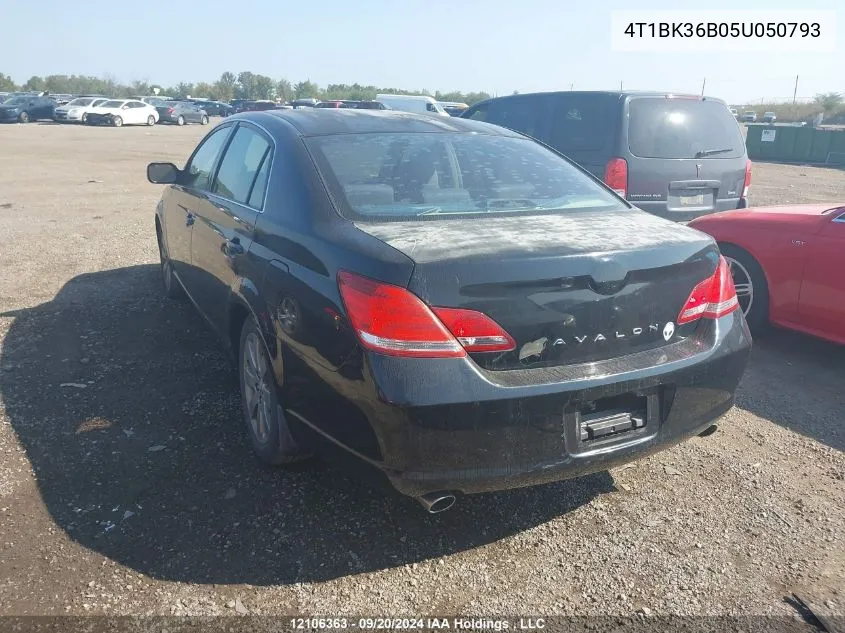 2005 Toyota Avalon Xl/Xls/Touring/Limited VIN: 4T1BK36B05U050793 Lot: 12106363