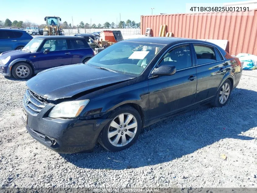 2005 Toyota Avalon Xls VIN: 4T1BK36B25U012191 Lot: 38785162