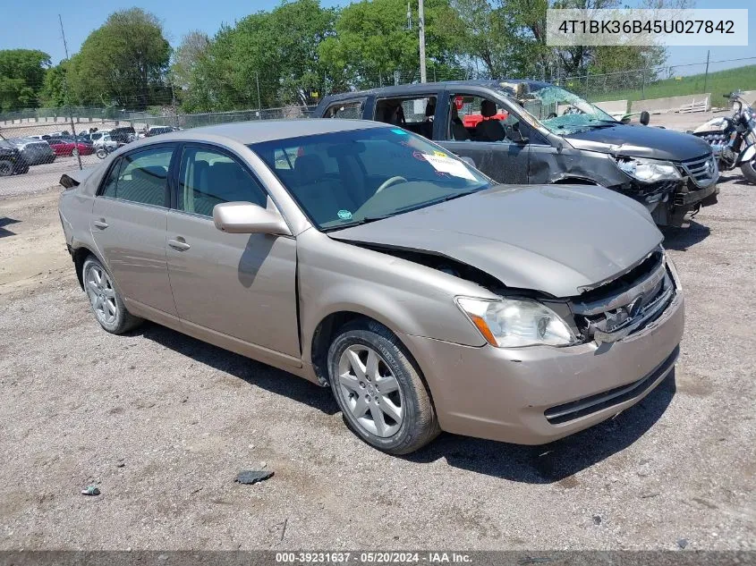 2005 Toyota Avalon Xl VIN: 4T1BK36B45U027842 Lot: 39231637