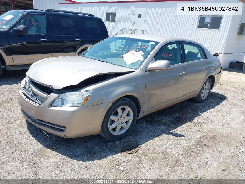 2005 Toyota Avalon Xl VIN: 4T1BK36B45U027842 Lot: 39231637