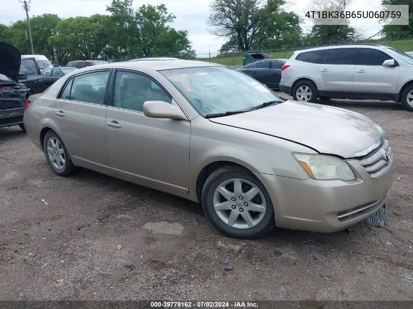 2005 Toyota Avalon Xl VIN: 4T1BK36B65U060759 Lot: 39779162