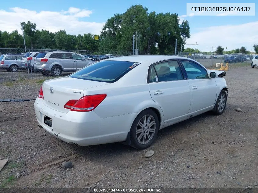 2005 Toyota Avalon Limited VIN: 4T1BK36B25U046437 Lot: 39813474