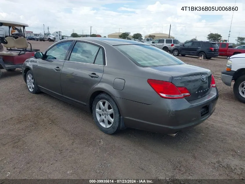 2005 Toyota Avalon Xl VIN: 4T1BK36B05U006860 Lot: 39935614