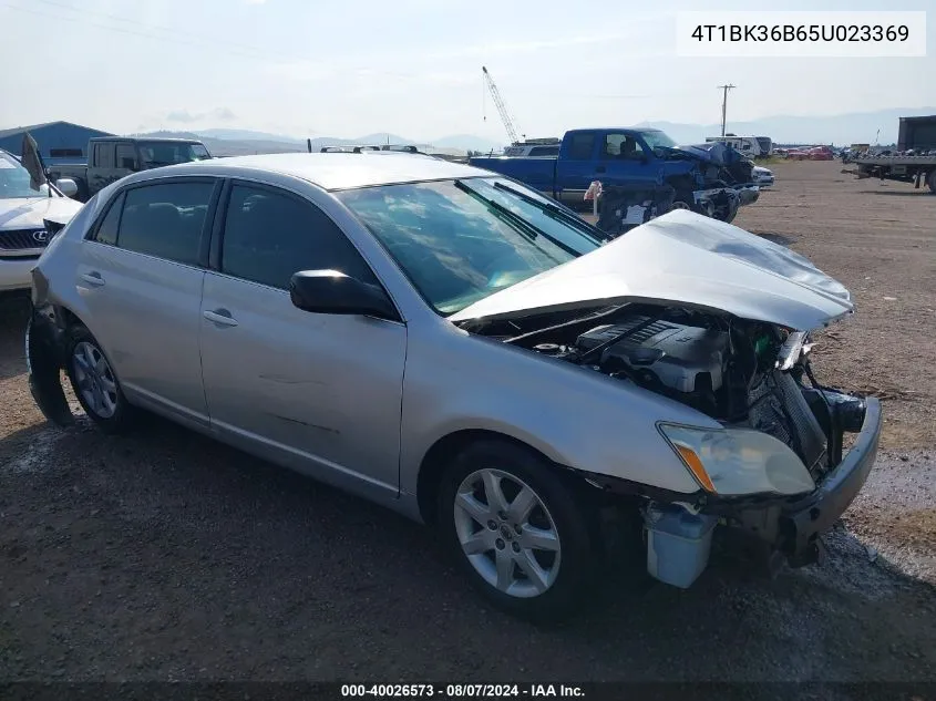 2005 Toyota Avalon Limited/Touring/Xl/Xls VIN: 4T1BK36B65U023369 Lot: 40026573