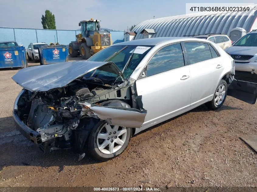 2005 Toyota Avalon Limited/Touring/Xl/Xls VIN: 4T1BK36B65U023369 Lot: 40026573