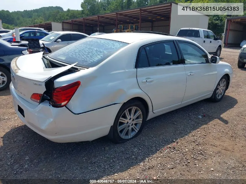 2005 Toyota Avalon Limited VIN: 4T1BK36B15U054383 Lot: 40046757