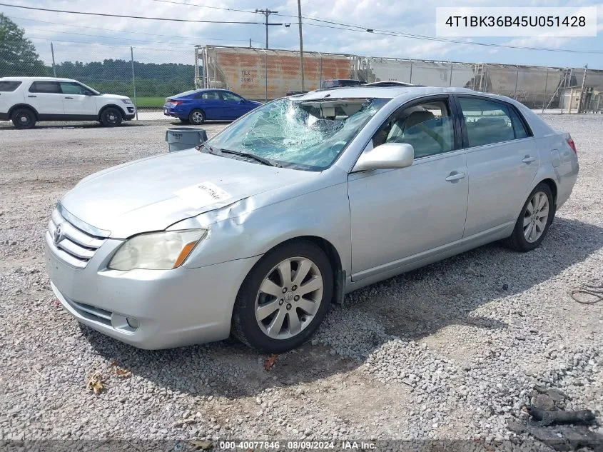 2005 Toyota Avalon Xls VIN: 4T1BK36B45U051428 Lot: 40077846