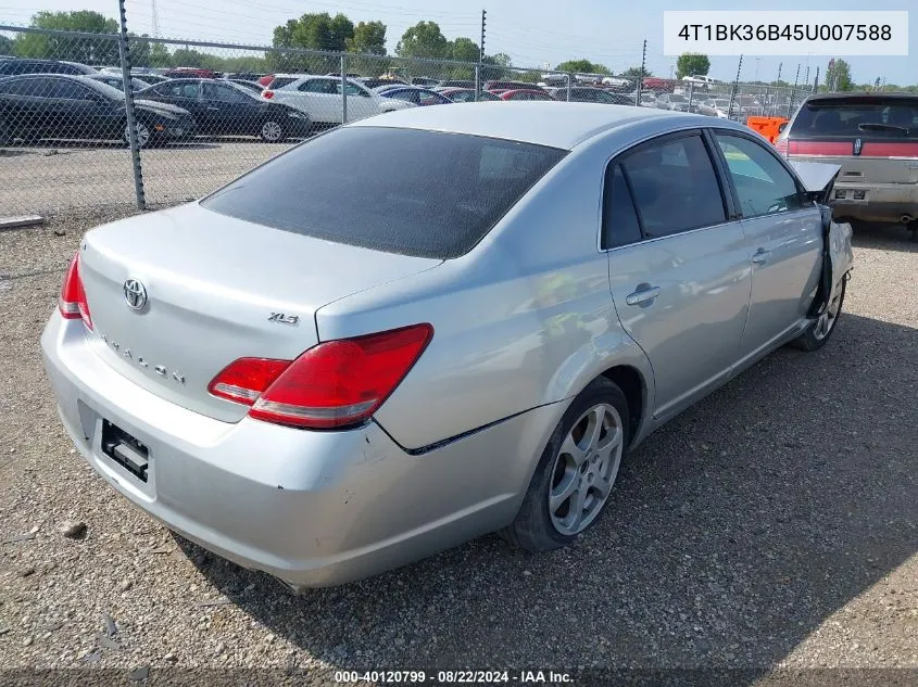 2005 Toyota Avalon Xls VIN: 4T1BK36B45U007588 Lot: 40120799