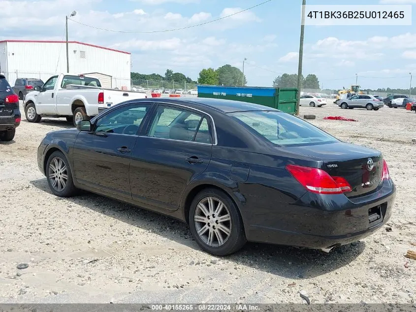 4T1BK36B25U012465 2005 Toyota Avalon Limited