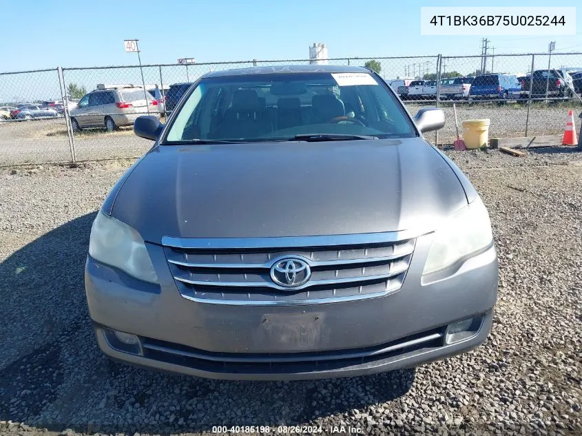 2005 Toyota Avalon Limited VIN: 4T1BK36B75U025244 Lot: 40185198