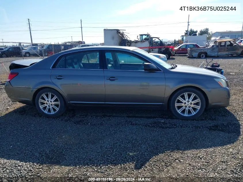 2005 Toyota Avalon Limited VIN: 4T1BK36B75U025244 Lot: 40185198