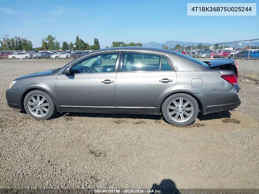 2005 Toyota Avalon Limited VIN: 4T1BK36B75U025244 Lot: 40185198