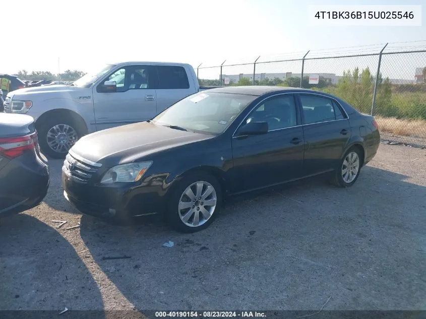 2005 Toyota Avalon Xls VIN: 4T1BK36B15U025546 Lot: 40190154