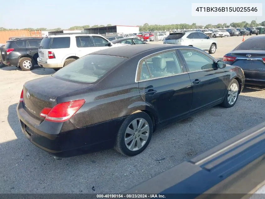 2005 Toyota Avalon Xls VIN: 4T1BK36B15U025546 Lot: 40190154