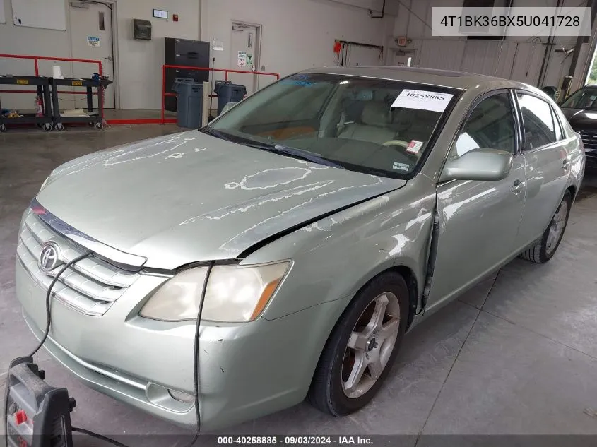 2005 Toyota Avalon Xls VIN: 4T1BK36BX5U041728 Lot: 40258885