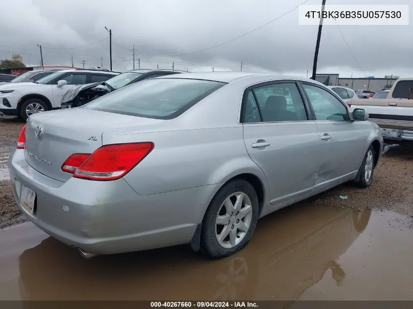 2005 Toyota Avalon Xl VIN: 4T1BK36B35U057530 Lot: 40267660