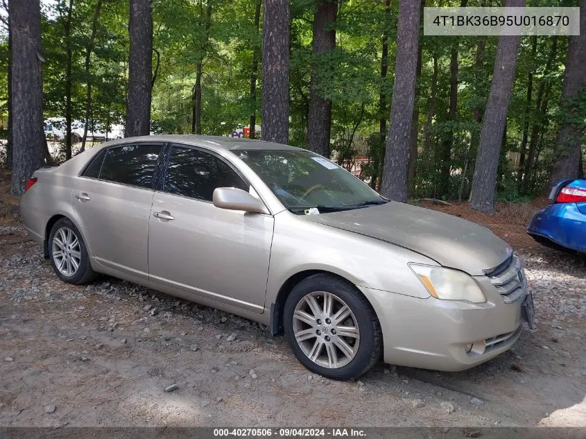 2005 Toyota Avalon Limited VIN: 4T1BK36B95U016870 Lot: 40270506