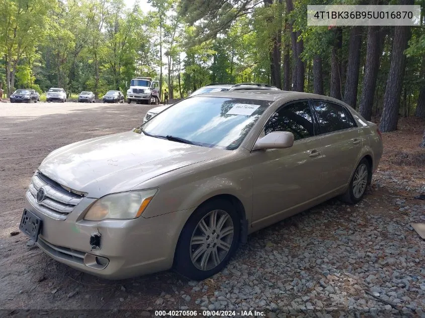 2005 Toyota Avalon Limited VIN: 4T1BK36B95U016870 Lot: 40270506