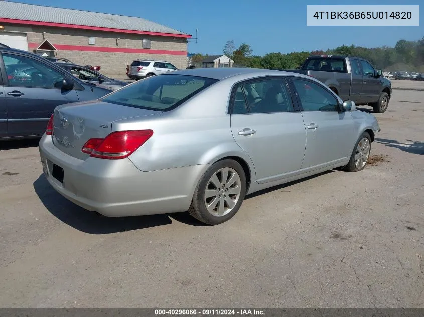 2005 Toyota Avalon Xls VIN: 4T1BK36B65U014820 Lot: 40296086