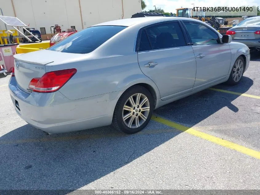 2005 Toyota Avalon Limited VIN: 4T1BK36B45U061490 Lot: 40366152