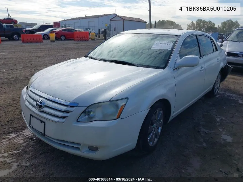 2005 Toyota Avalon Xls VIN: 4T1BK36BX5U010205 Lot: 40368614