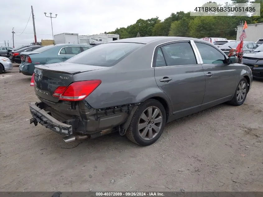 2005 Toyota Avalon Touring VIN: 4T1BK36B35U051436 Lot: 40372089