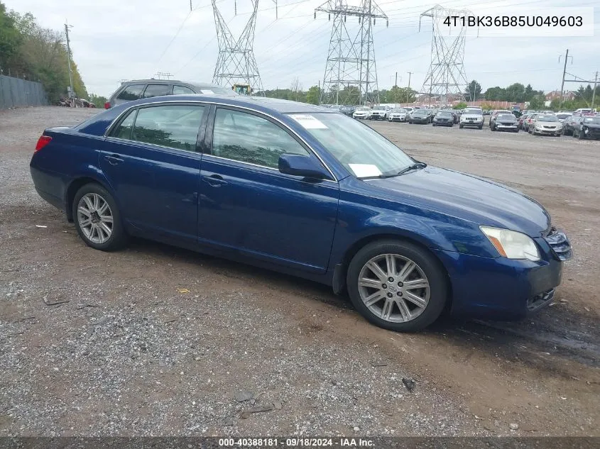 2005 Toyota Avalon Limited VIN: 4T1BK36B85U049603 Lot: 40388181