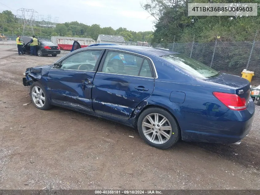 2005 Toyota Avalon Limited VIN: 4T1BK36B85U049603 Lot: 40388181