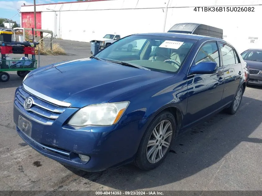 2005 Toyota Avalon Limited VIN: 4T1BK36B15U026082 Lot: 40414353