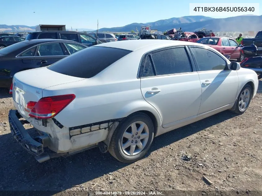 2005 Toyota Avalon Xl/Xls/Touring/Limited VIN: 4T1BK36B45U056340 Lot: 40414979