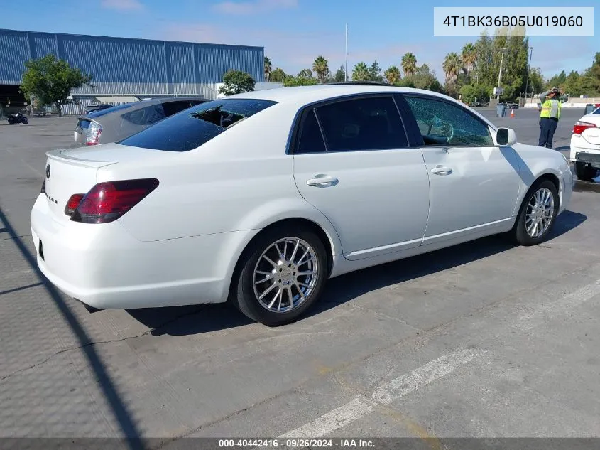 2005 Toyota Avalon Xls VIN: 4T1BK36B05U019060 Lot: 40442416