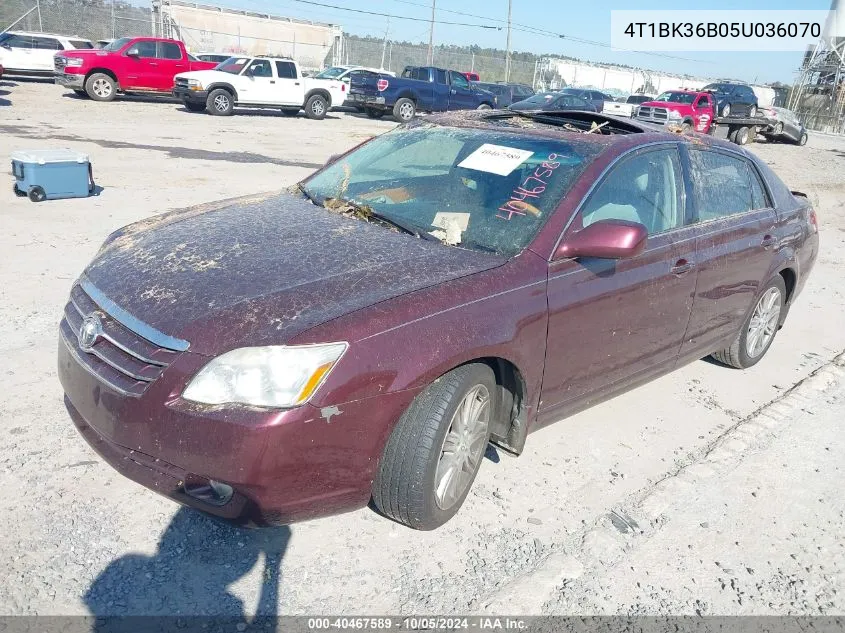 2005 Toyota Avalon Xl/Xls/Touring/Limited VIN: 4T1BK36B05U036070 Lot: 40467589