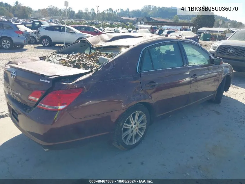 4T1BK36B05U036070 2005 Toyota Avalon Xl/Xls/Touring/Limited