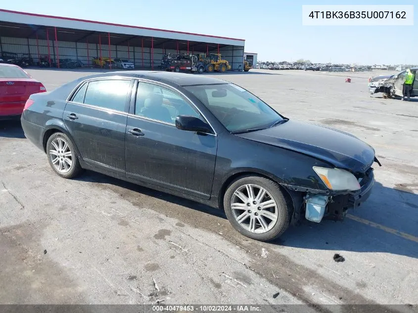 2005 Toyota Avalon Limited VIN: 4T1BK36B35U007162 Lot: 40479453