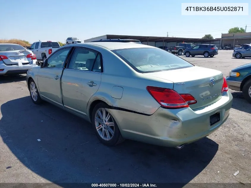 2005 Toyota Avalon Limited VIN: 4T1BK36B45U052871 Lot: 40507000