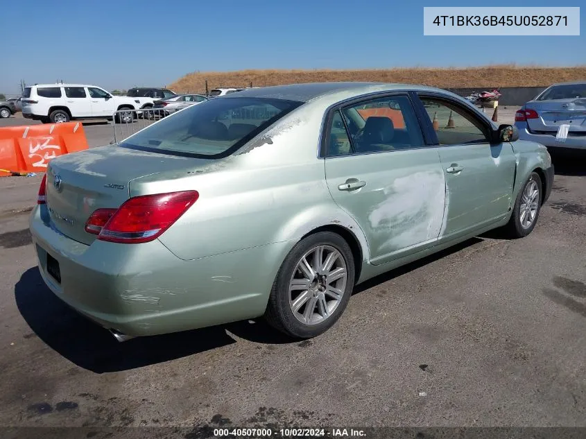 2005 Toyota Avalon Limited VIN: 4T1BK36B45U052871 Lot: 40507000