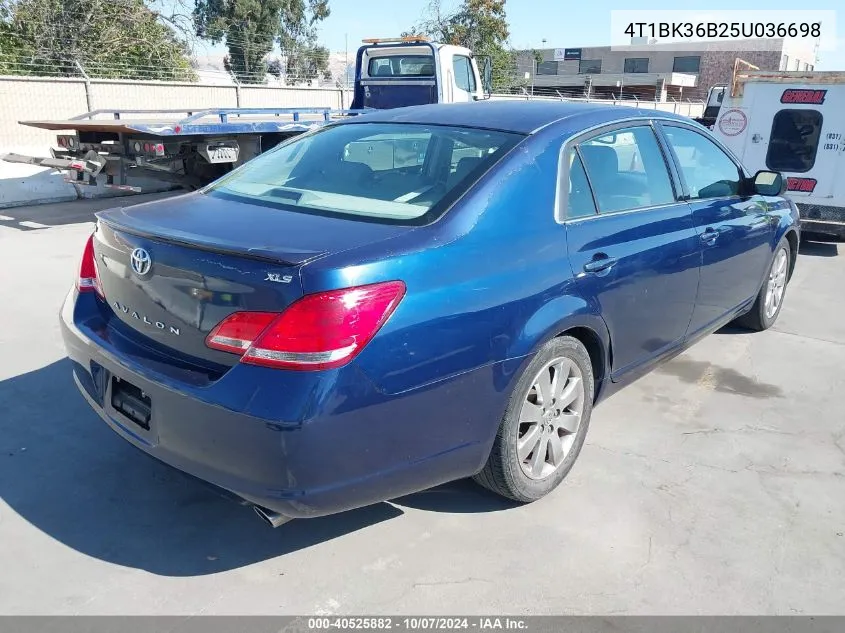 2005 Toyota Avalon Xls VIN: 4T1BK36B25U036698 Lot: 40525882